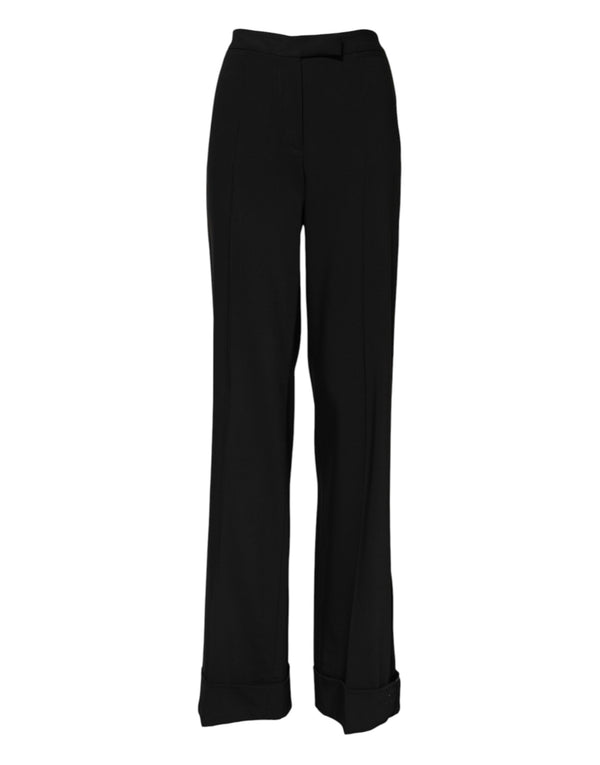 Dolce & Gabbana 97% Virgin Wool trousers in black
