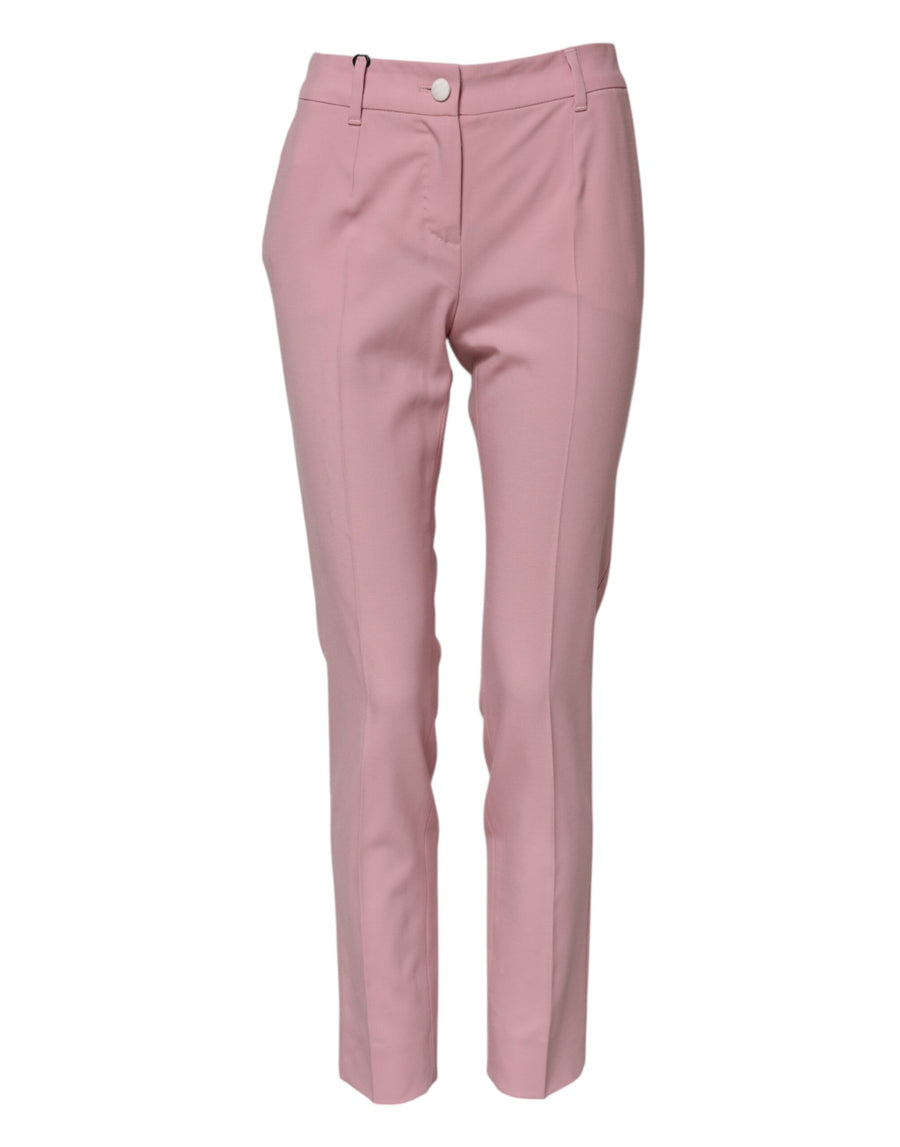 Dolce & Gabbana 99% Virgin Wool trousers in pink