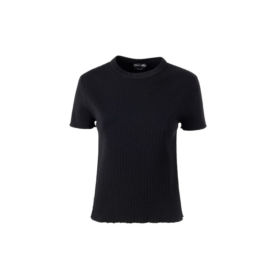 Tom Ford 72% Silk t-shirt in black