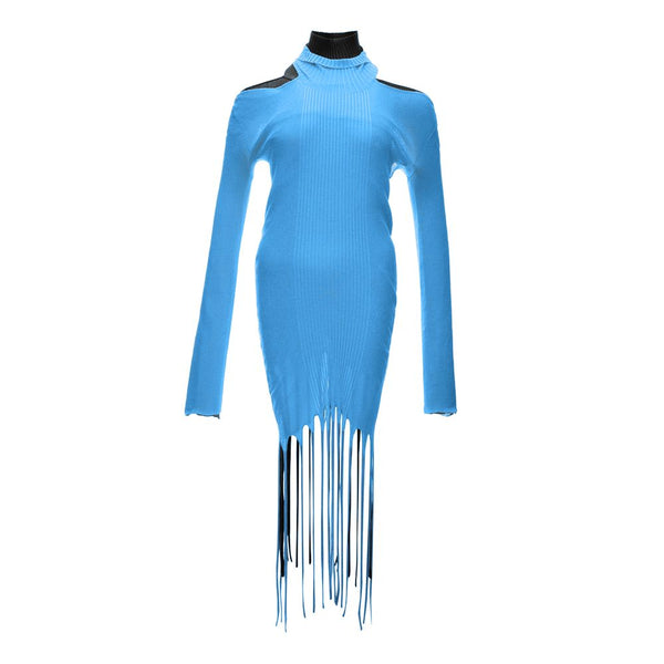 Bottega Veneta 57% cotton tunic in blue