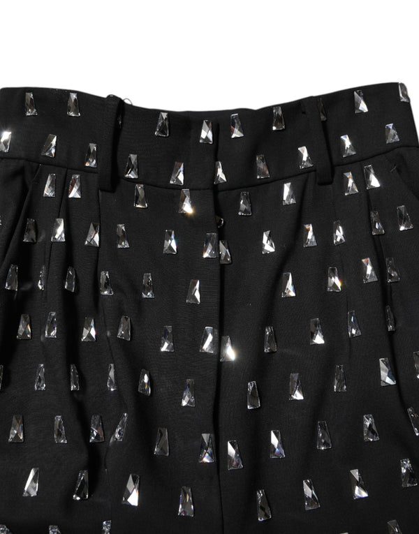 Dolce & Gabbana 99% Virgin Wool 1% Elastane trousers in black