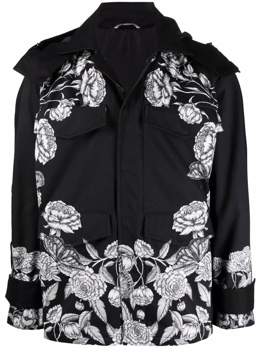 Valentino Cotton blend jacket in black