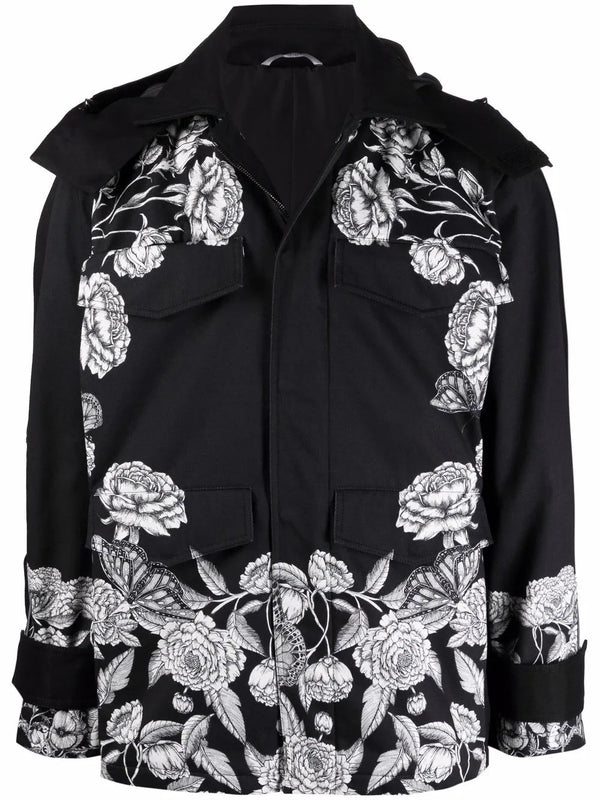 Valentino Cotton blend jacket in black