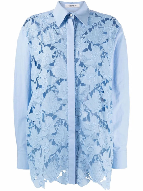 Valentino Cotton shirt in blue
