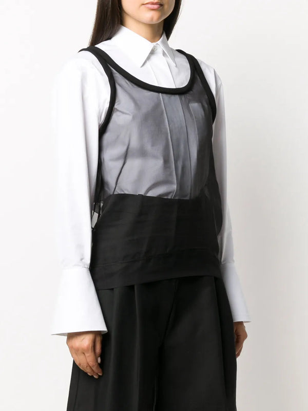 Valentino Silk tank top in black