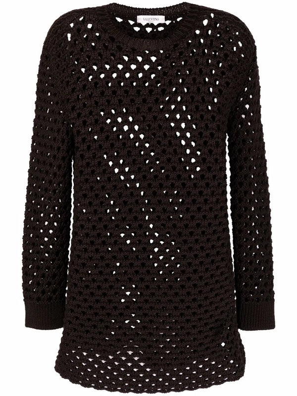 Valentino Cotton sweater in black