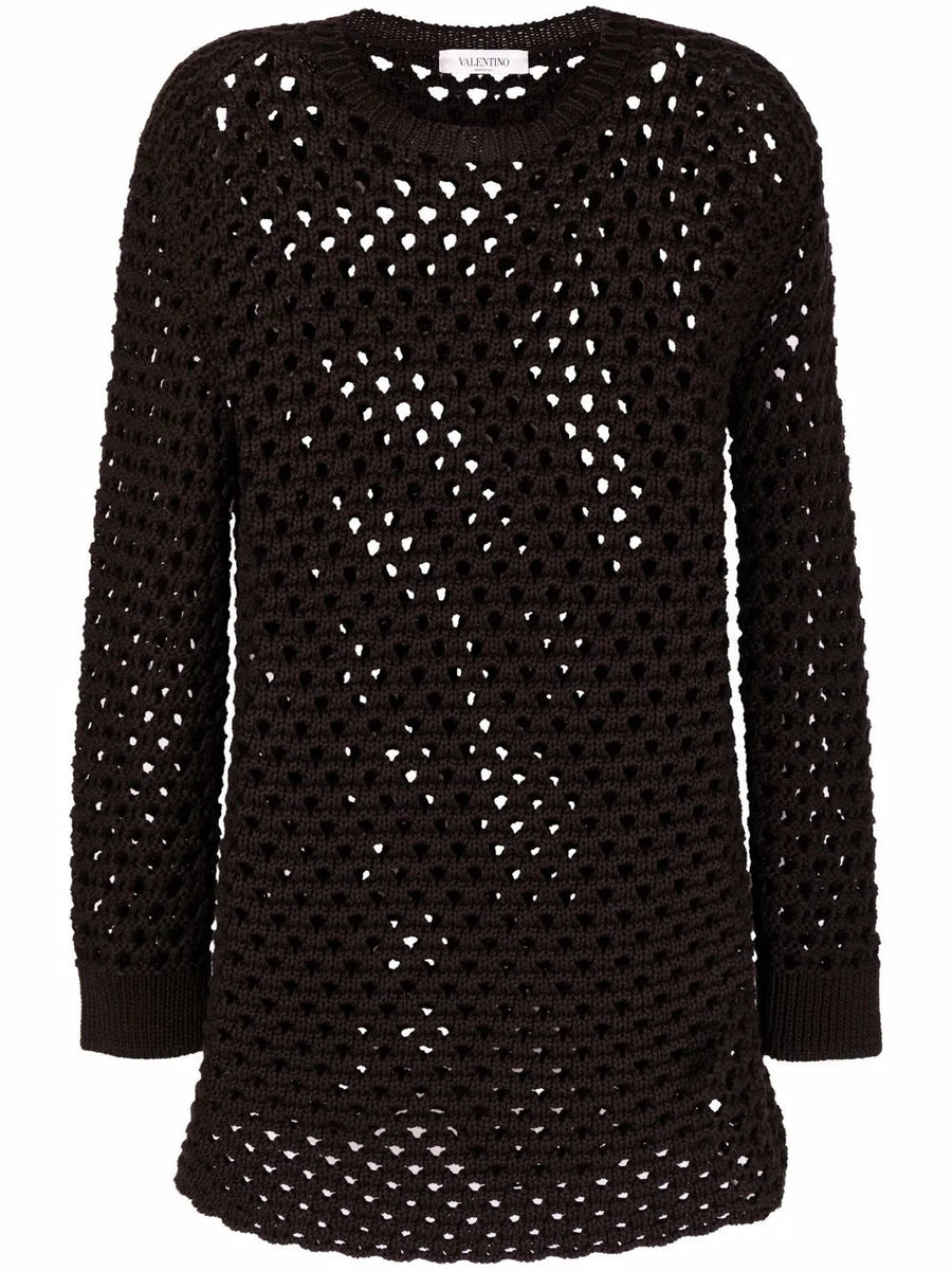 Valentino Cotton sweater in black