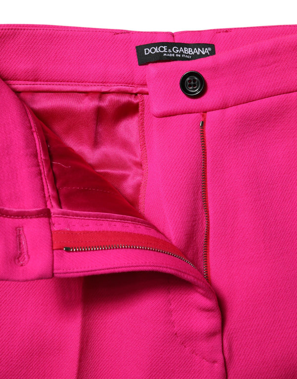 Dolce & Gabbana 100% Virgin Wool trousers in pink
