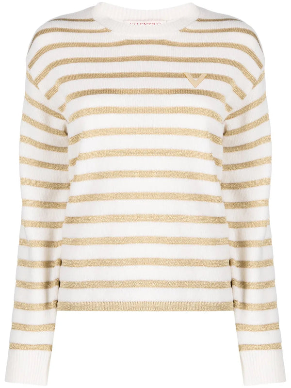 Valentino Virgin wool sweater in white