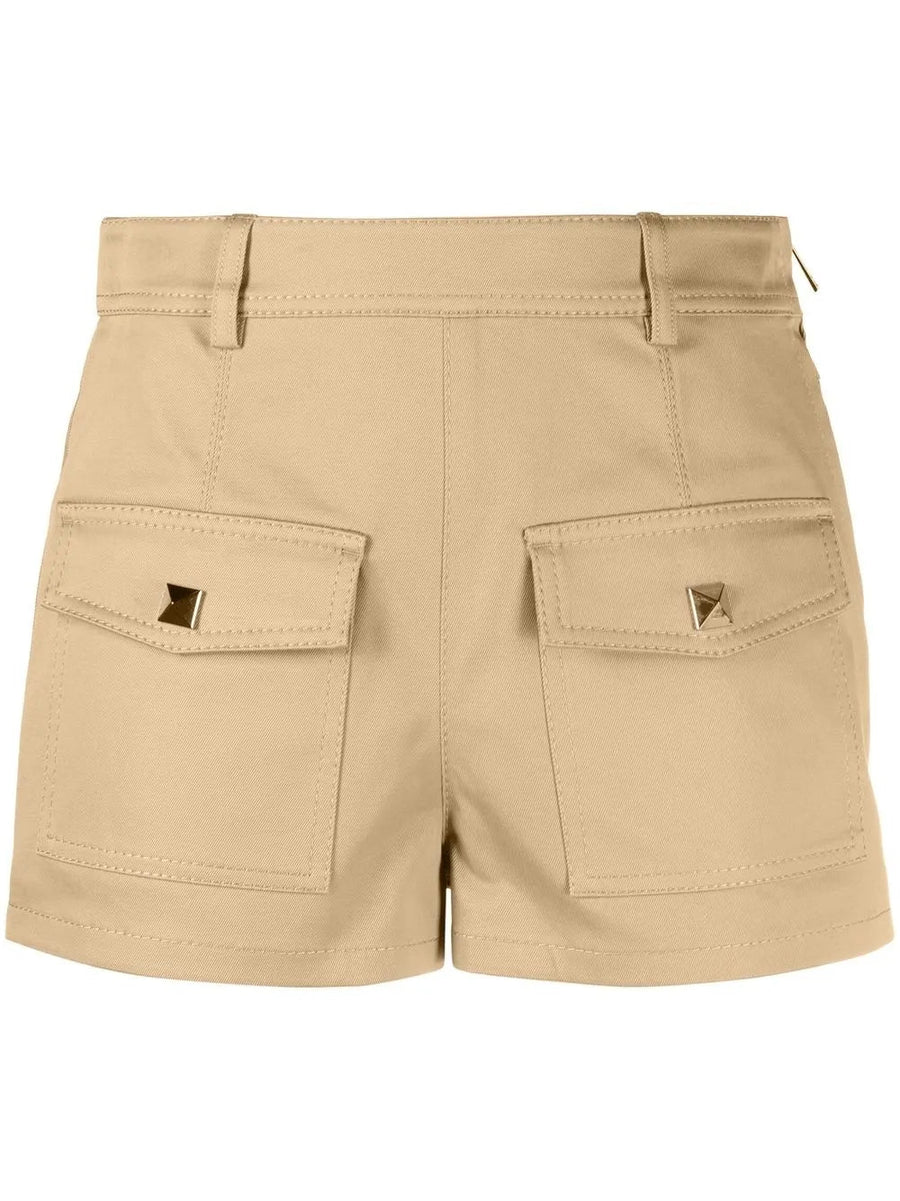 Valentino stretch-cotton shorts in beige