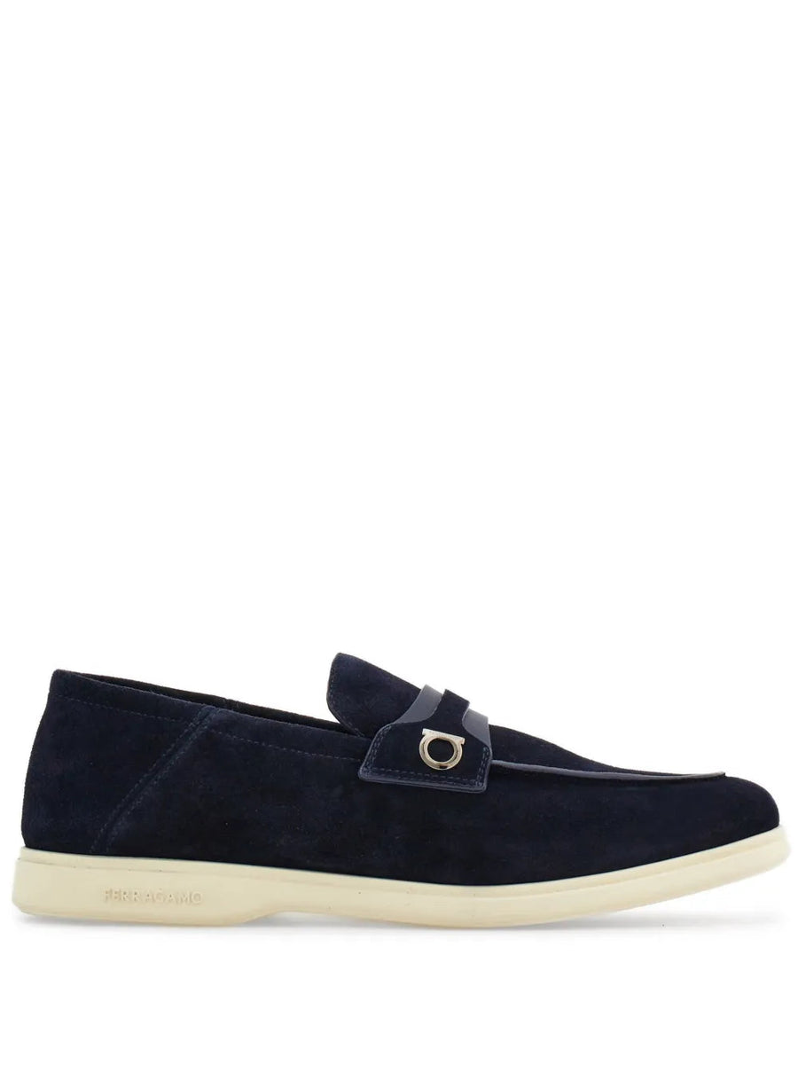 Ferragamo Suede upper loafer in blue