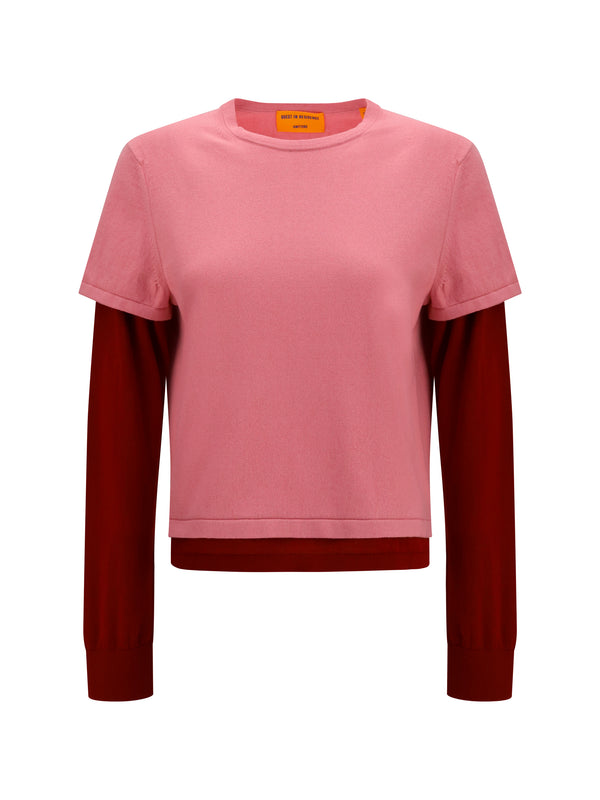 Guest In Residence OUTER: 85% COTTON sweater in pink
