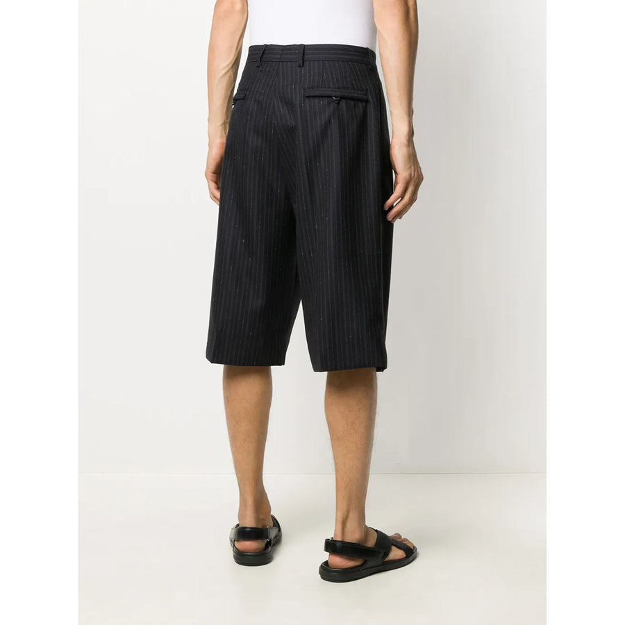 Ferragamo Cotton/Wool bermuda shorts in black