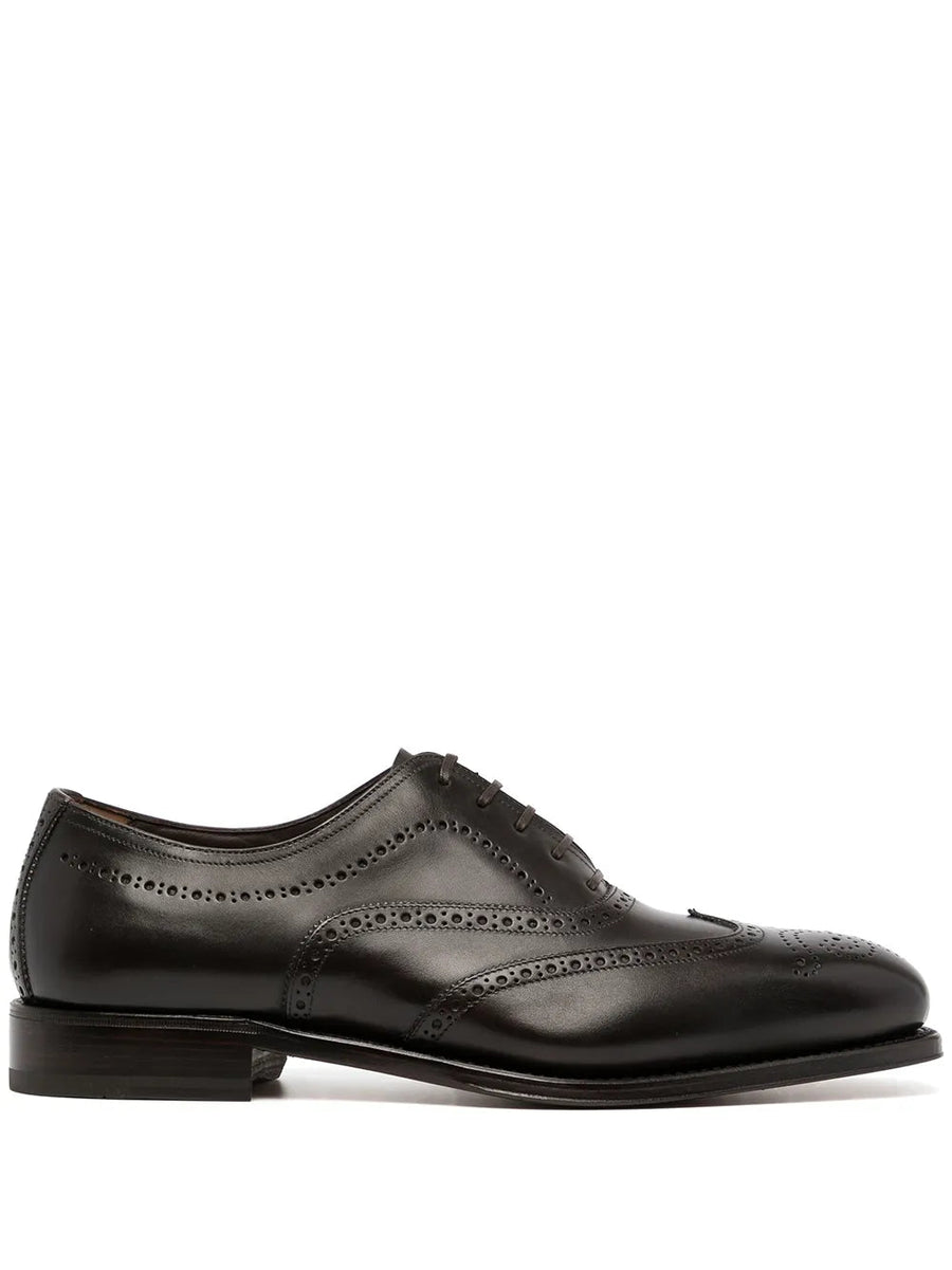 Ferragamo Leather oxfords in black