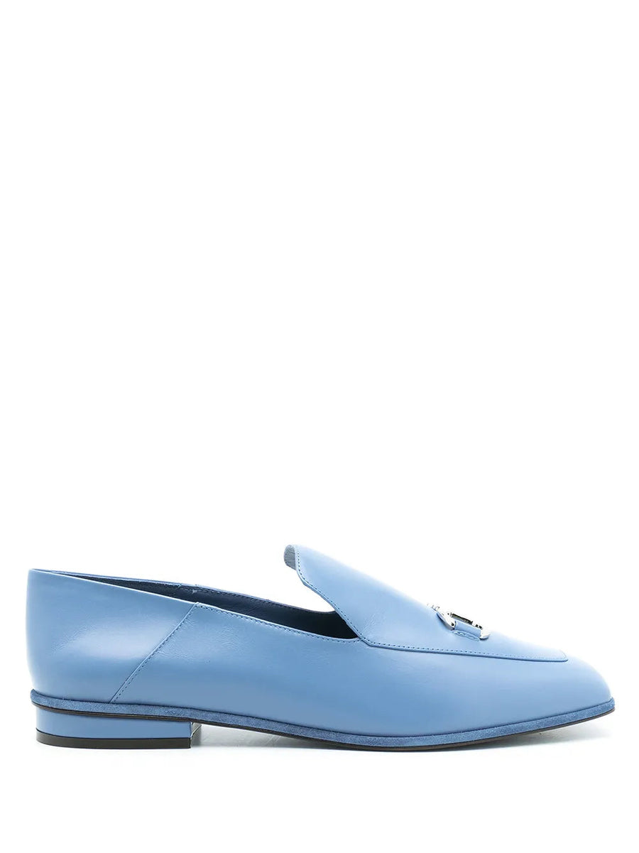 Ferragamo Calf leather loafer in blue