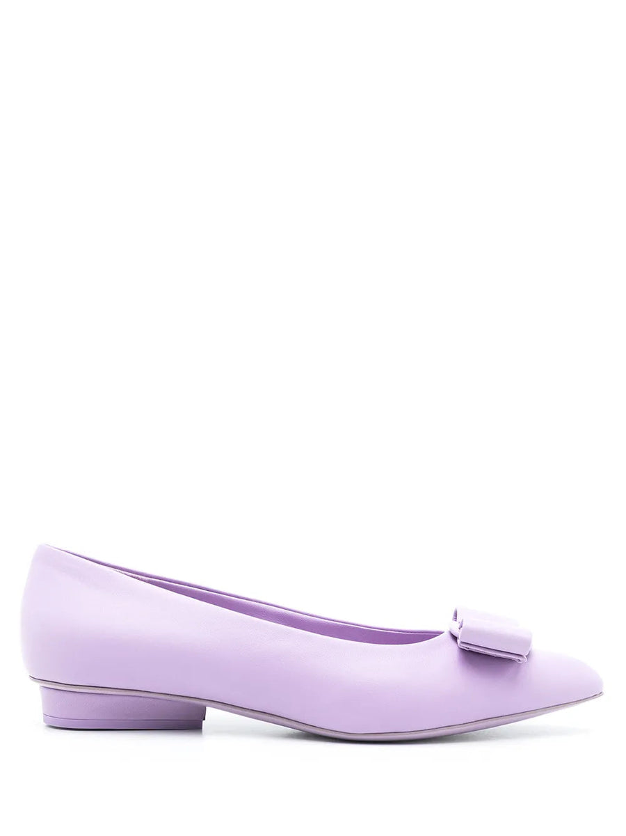 Ferragamo Leather flat in purple