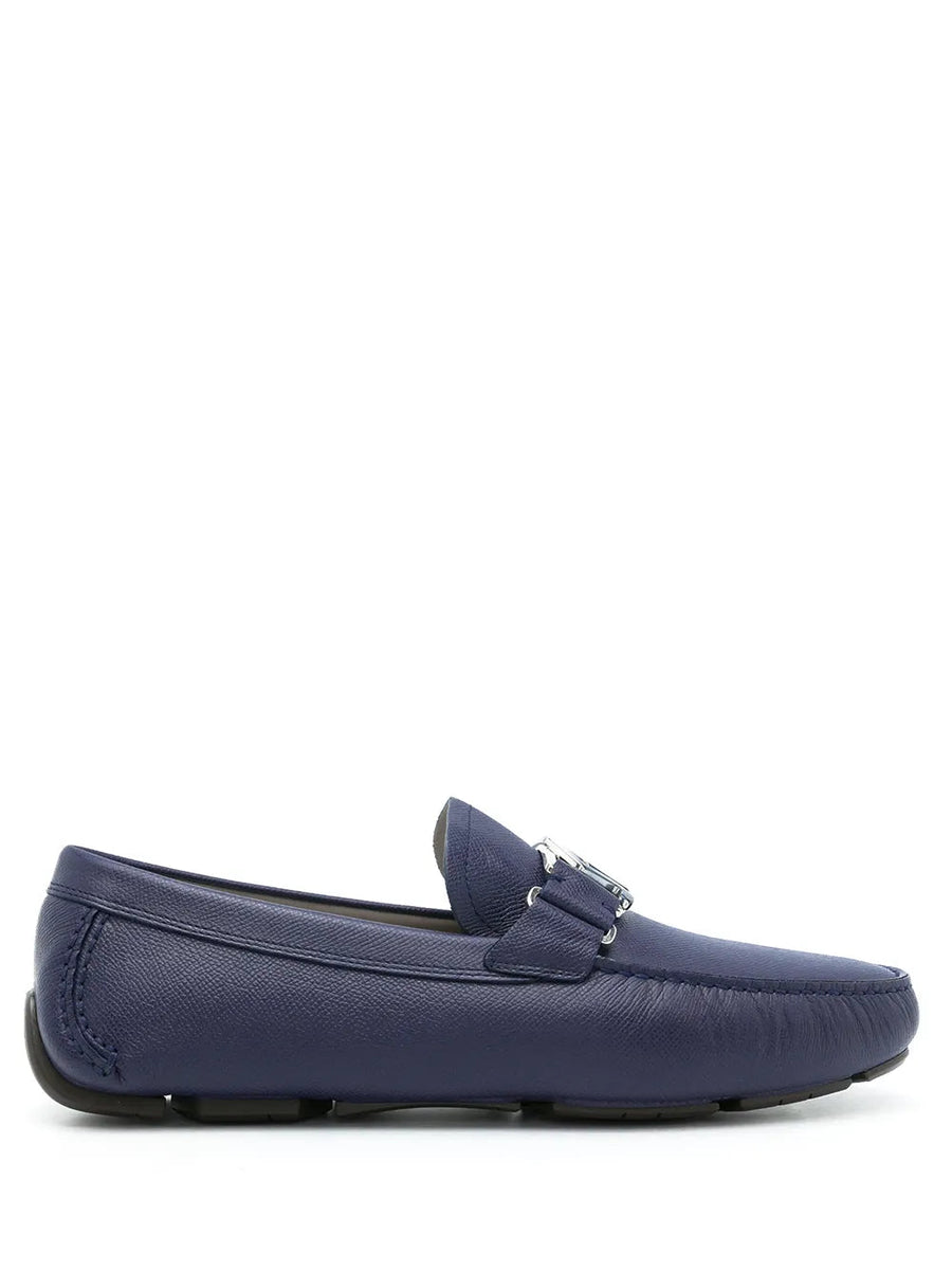 Ferragamo Calf leather loafer in navy