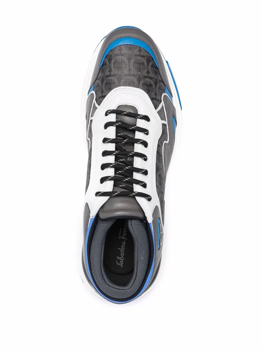Ferragamo Leather sneaker in gray