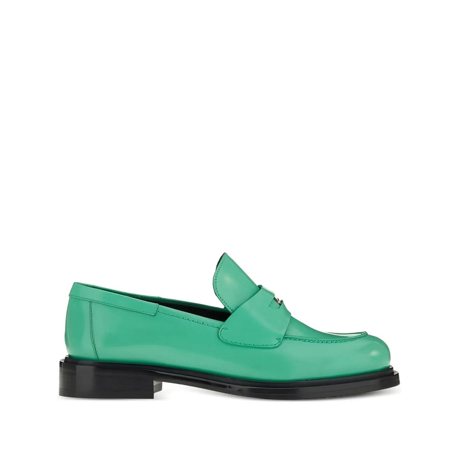Ferragamo Calf leather loafer in green