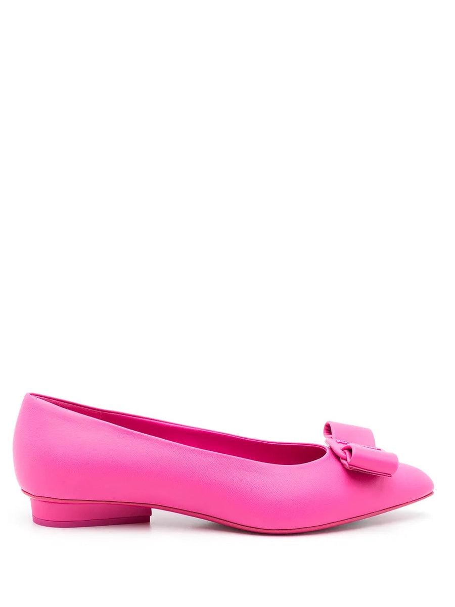 Ferragamo Lambskin ballerina flat in pink