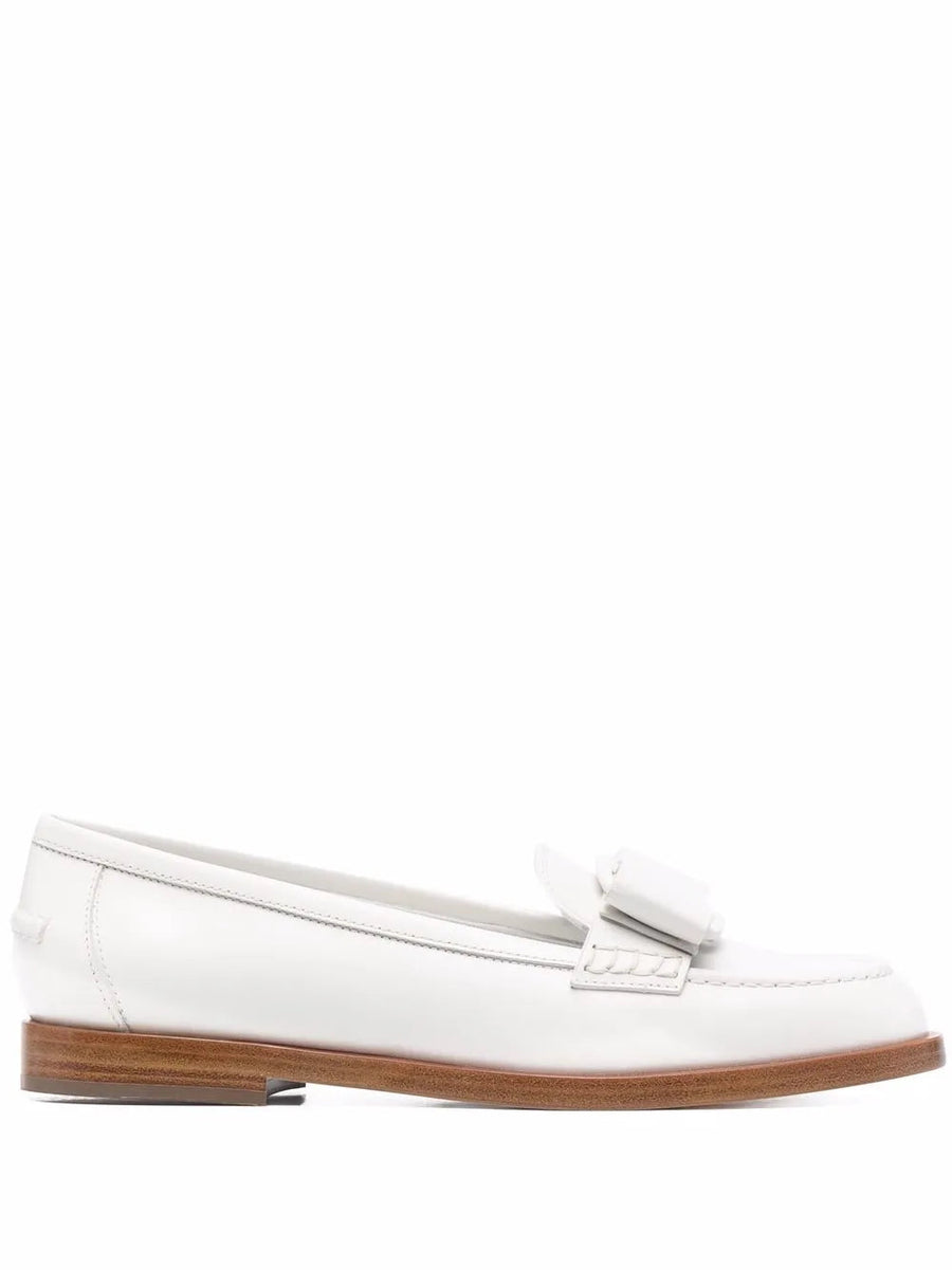 Ferragamo Leather loafer in white