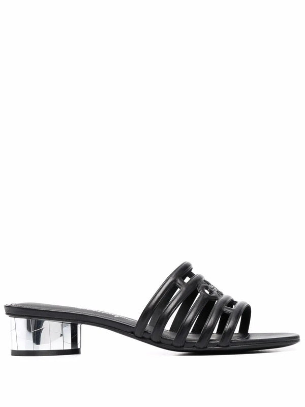 Ferragamo Leather sandals in black