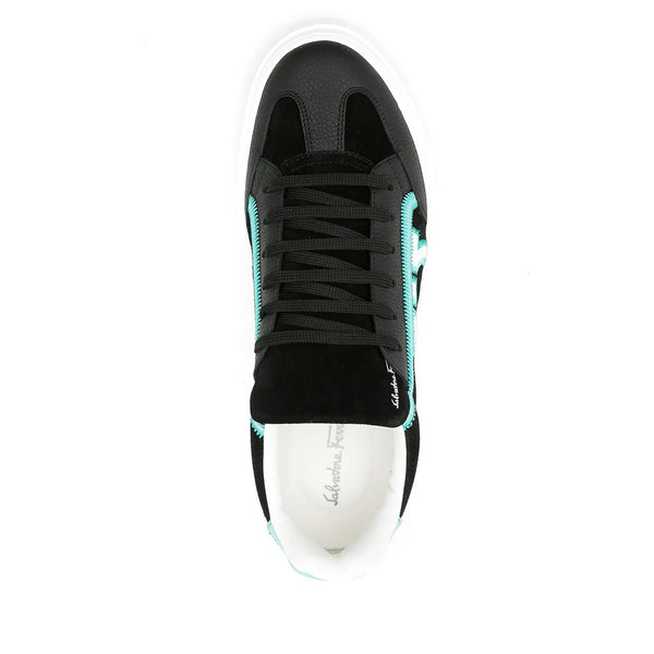 Ferragamo Leather sneaker in black