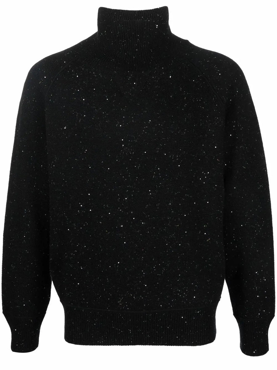 Ferragamo Virgin wool-blend sweater in black