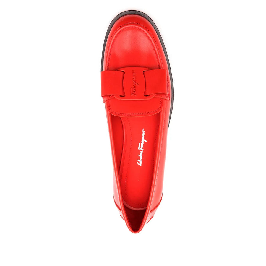 Ferragamo Calf leather loafer in red