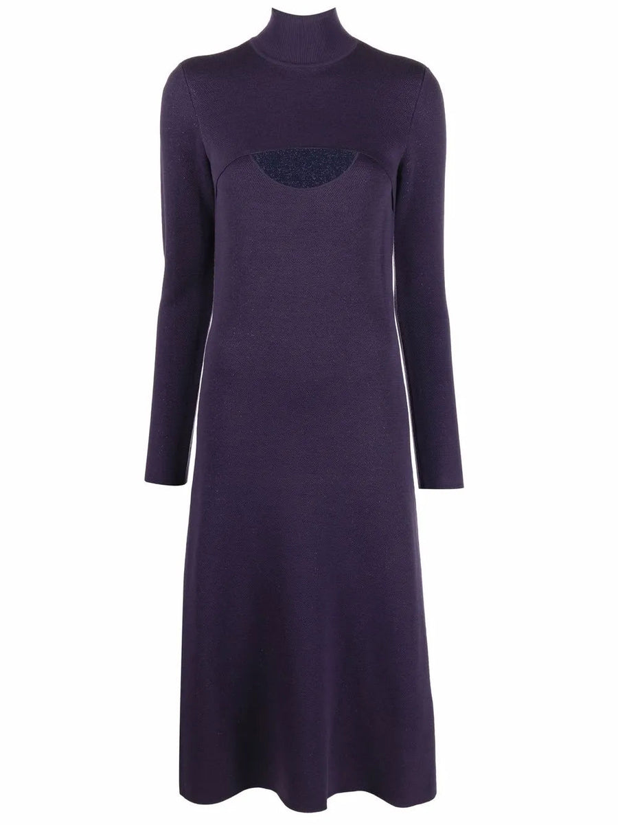 Ferragamo Wool dress in purple