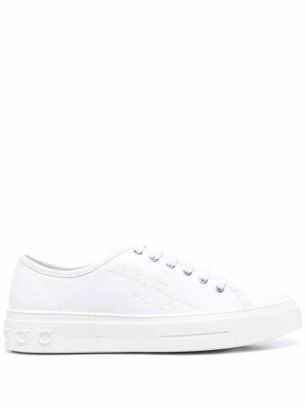 Ferragamo sneaker in white