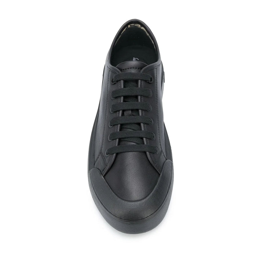 Ferragamo Leather sneaker in black