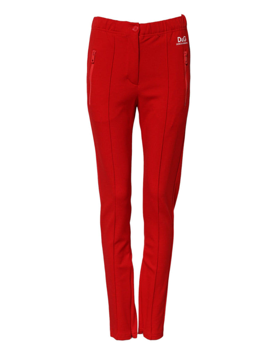 Dolce & Gabbana 69% Viscose trousers in red