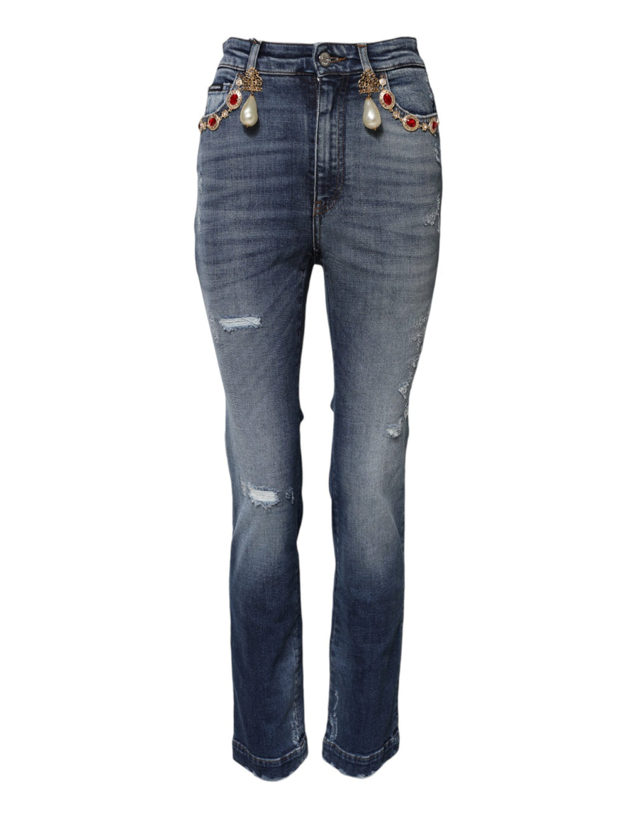 Dolce & Gabbana 97% Cotton jeans in blue