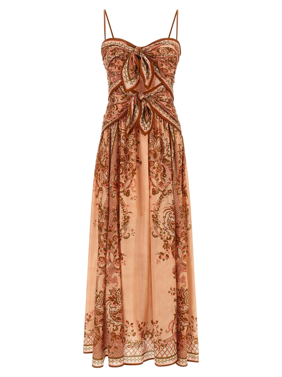 Zimmermann أستر فستان — بني
