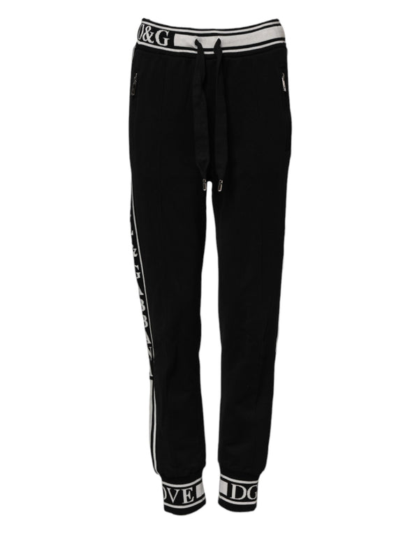 Dolce & Gabbana 100% Cotton joggers in black