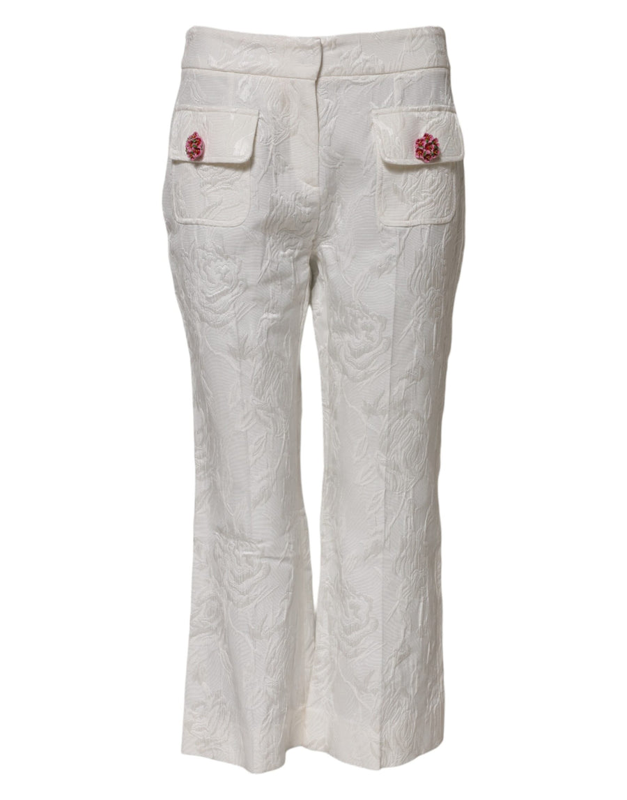 Dolce & Gabbana 65% Cotton trousers in white
