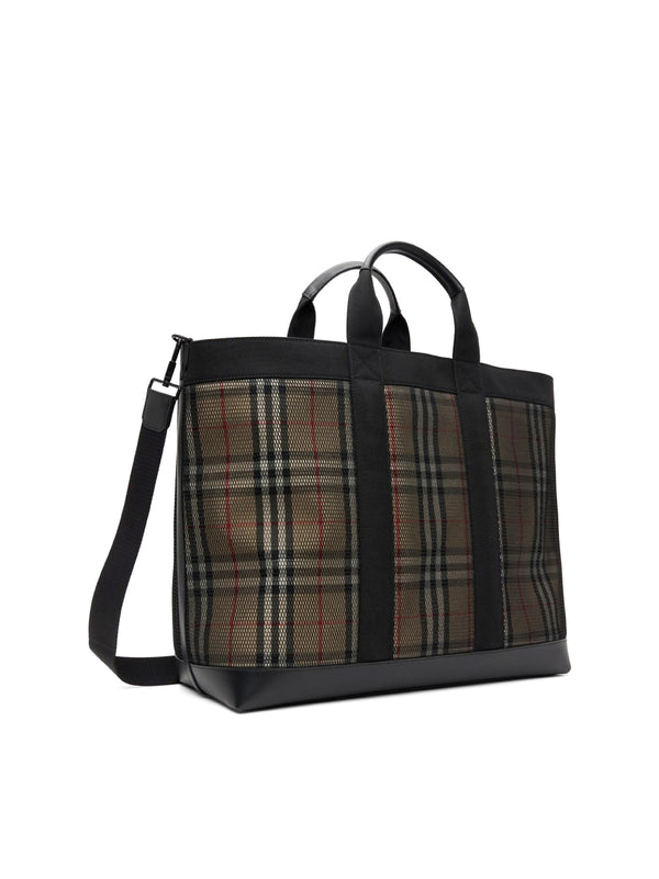Burberry Textile tote bag in black
