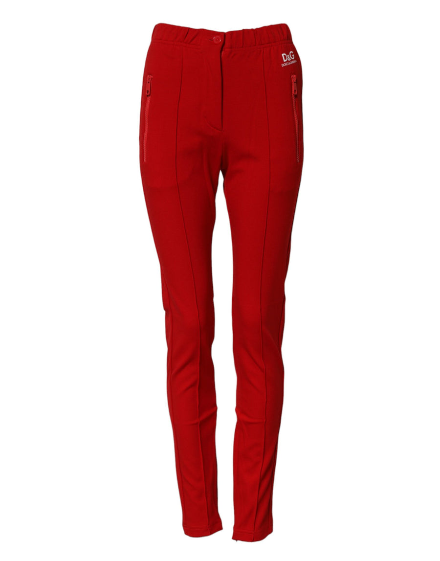 Dolce & Gabbana 69% Viscose trousers in red