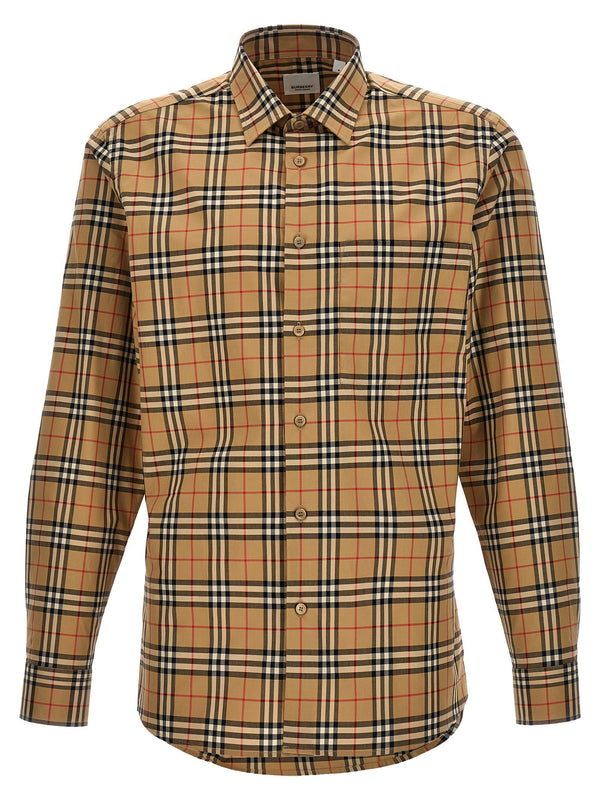 Burberry سيمسون قميص — لون الجملي