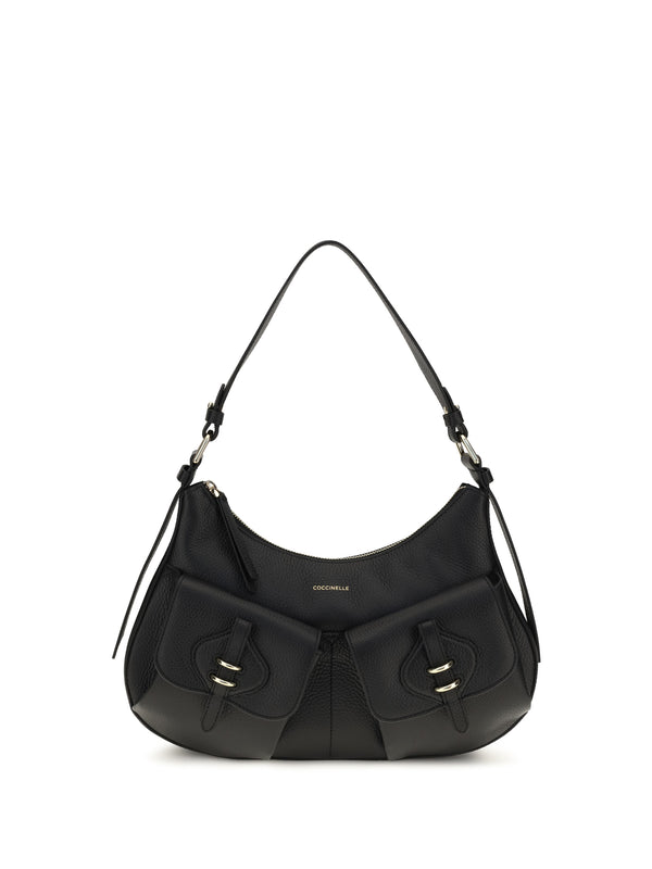 Coccinelle 100% calf leather (Bos Taurus) shoulder bag in black