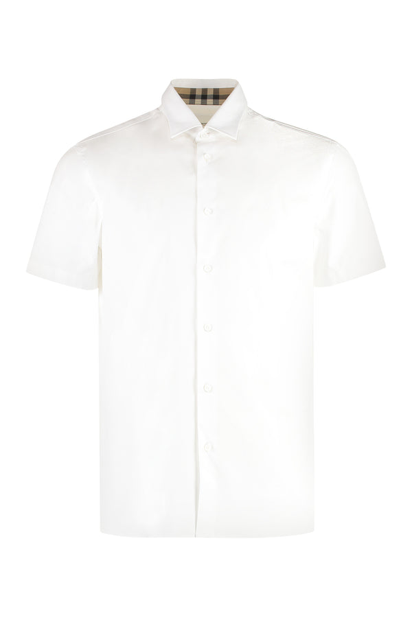 Short-Sleeve Cotton Shirt White