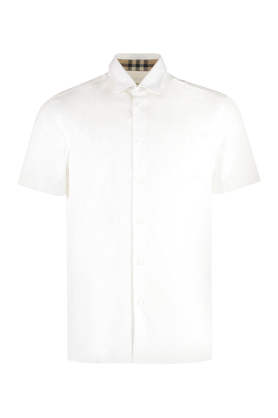 Short-Sleeve Cotton Shirt White