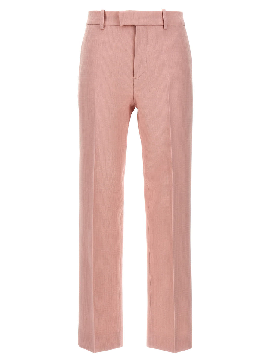 Burberry Tailored Wool Trousers — Rose