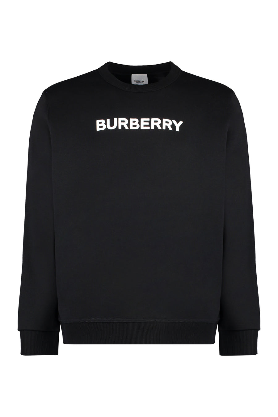 Cotton Crew-Neck Sweatshirt Black Sweatshirts