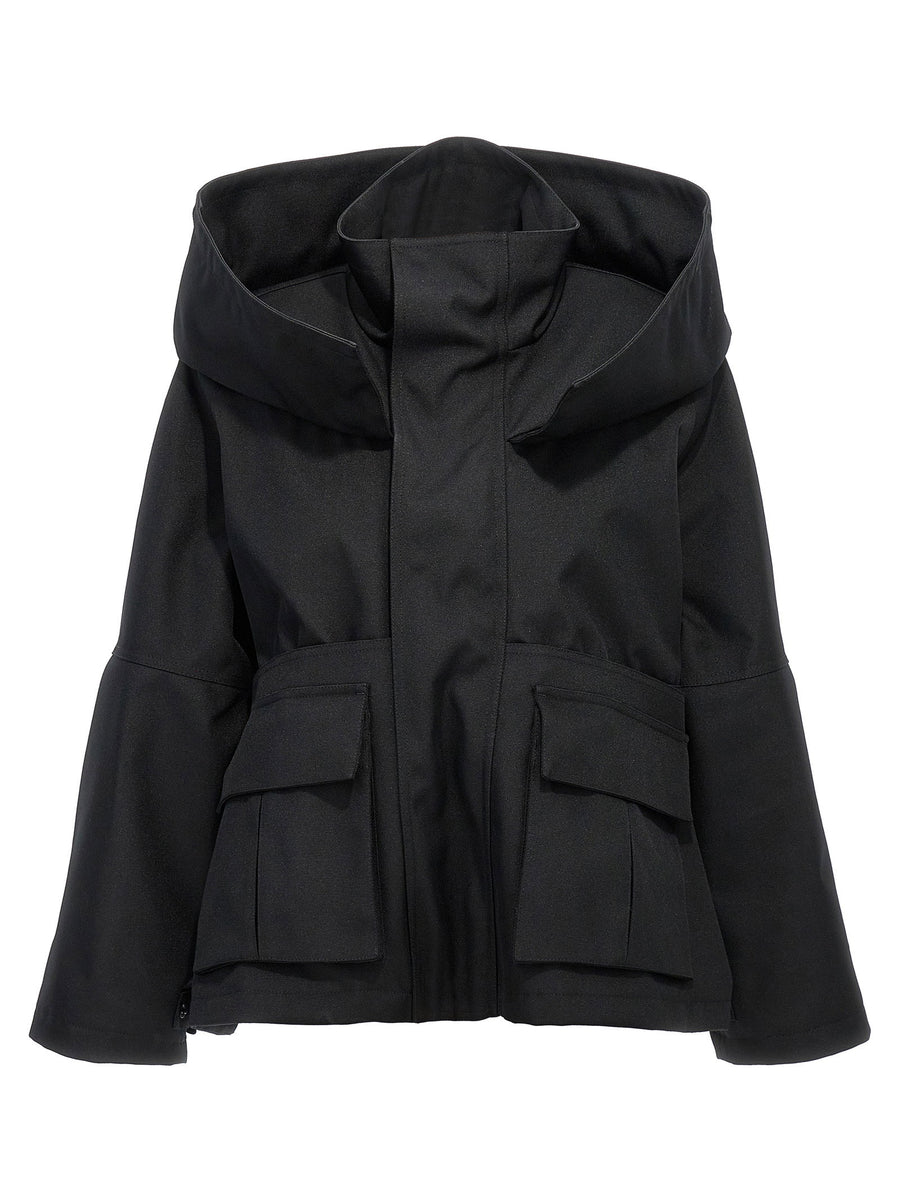 Balenciaga Oversized Canvas Jacket — Black