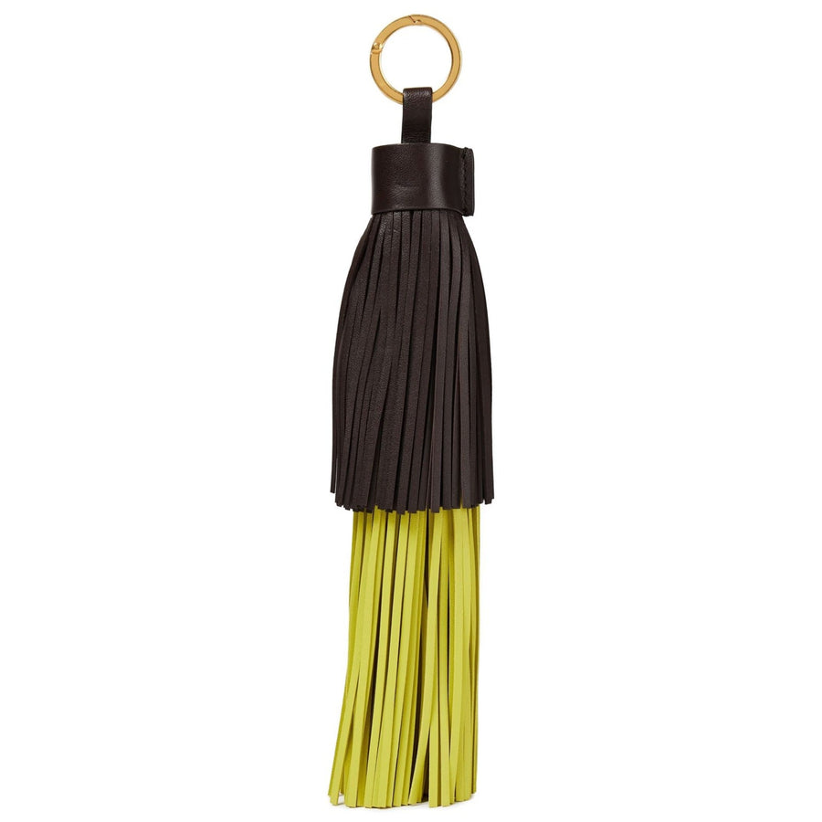 Bottega Veneta Lambskin leather key charm in black