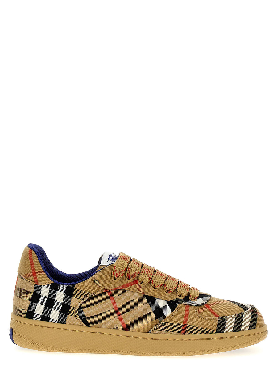 Burberry Terrace Check Sneaker — Beige