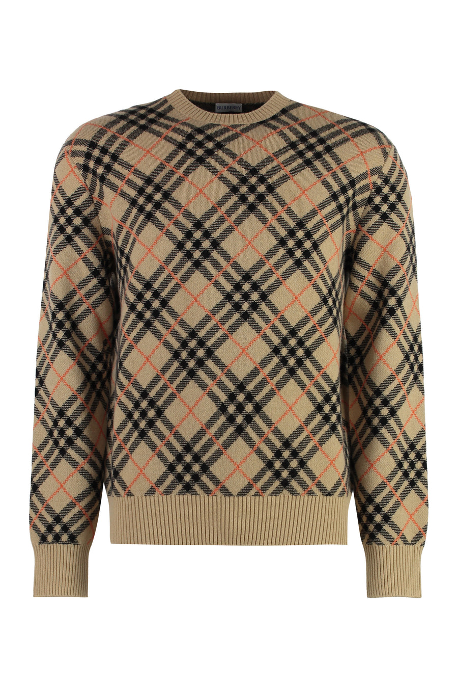 Crew-Neck Cashmere Sweater Sand Sweatshirts
