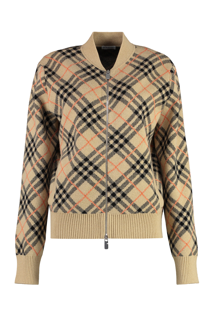 Zip Cardigan Sand Cashmere Cardigans
